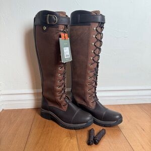 NWT- Ariat Berwick Max Waterproof Lace Up/Zipper Boots- Size 8.5